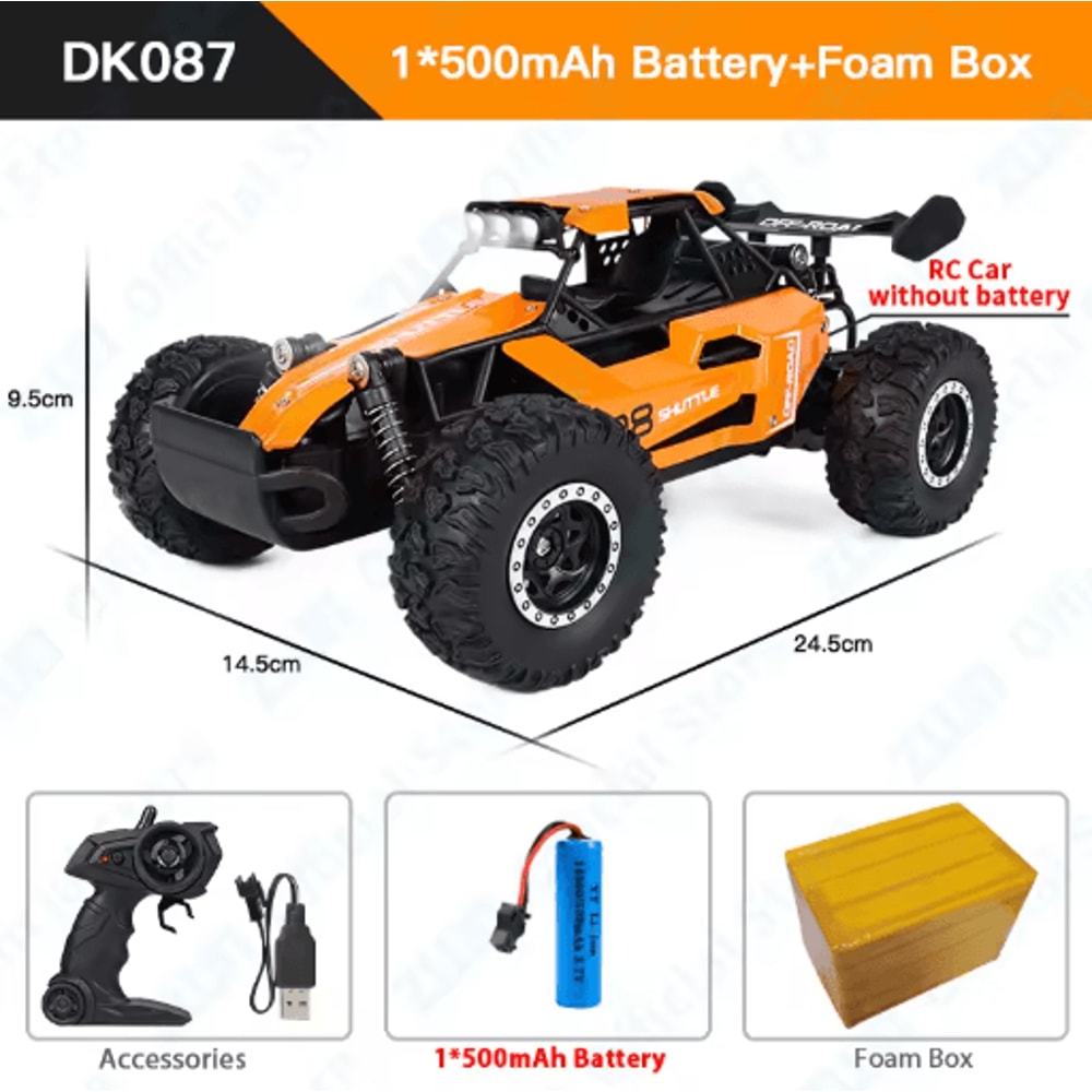 ZWN RC Off Road Car 1 16 1 20 Scale 24G Remote Control Climbing Vehicle With LED Lights 13