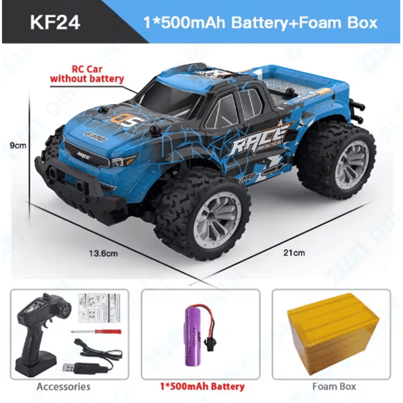 ZWN RC Off Road Car 1 16 1 20 Scale 24G Remote Control Climbing Vehicle With LED Lights 1