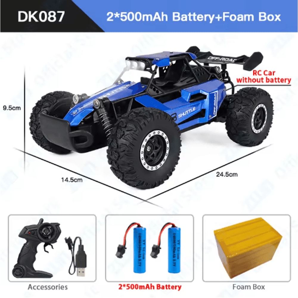 ZWN RC Off Road Car 1 16 1 20 Scale 24G Remote Control Climbing Vehicle With LED Lights 2