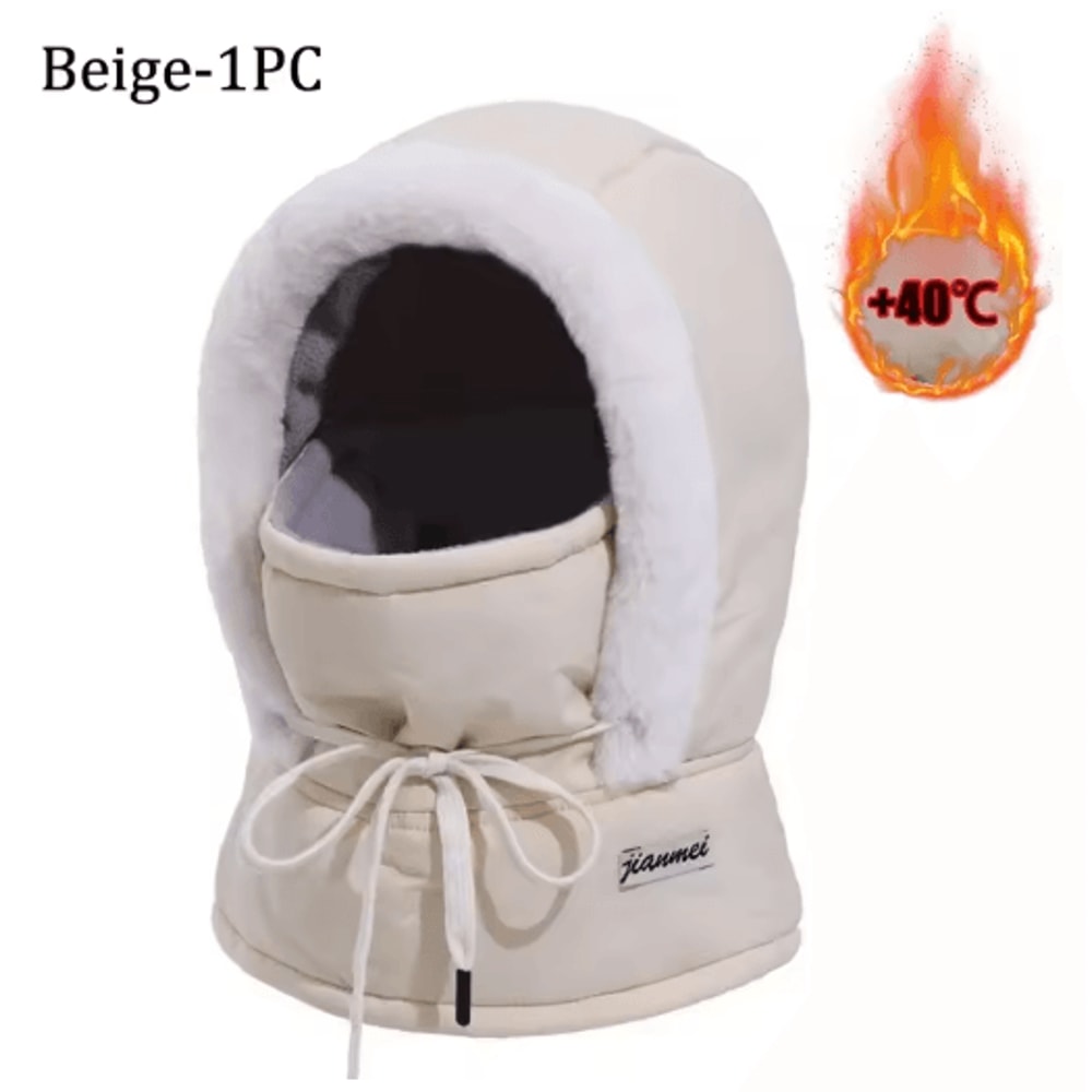 Cold Weather Thermal Balaclava Scarf Windproof Plush Hood Ski Face Mask 2