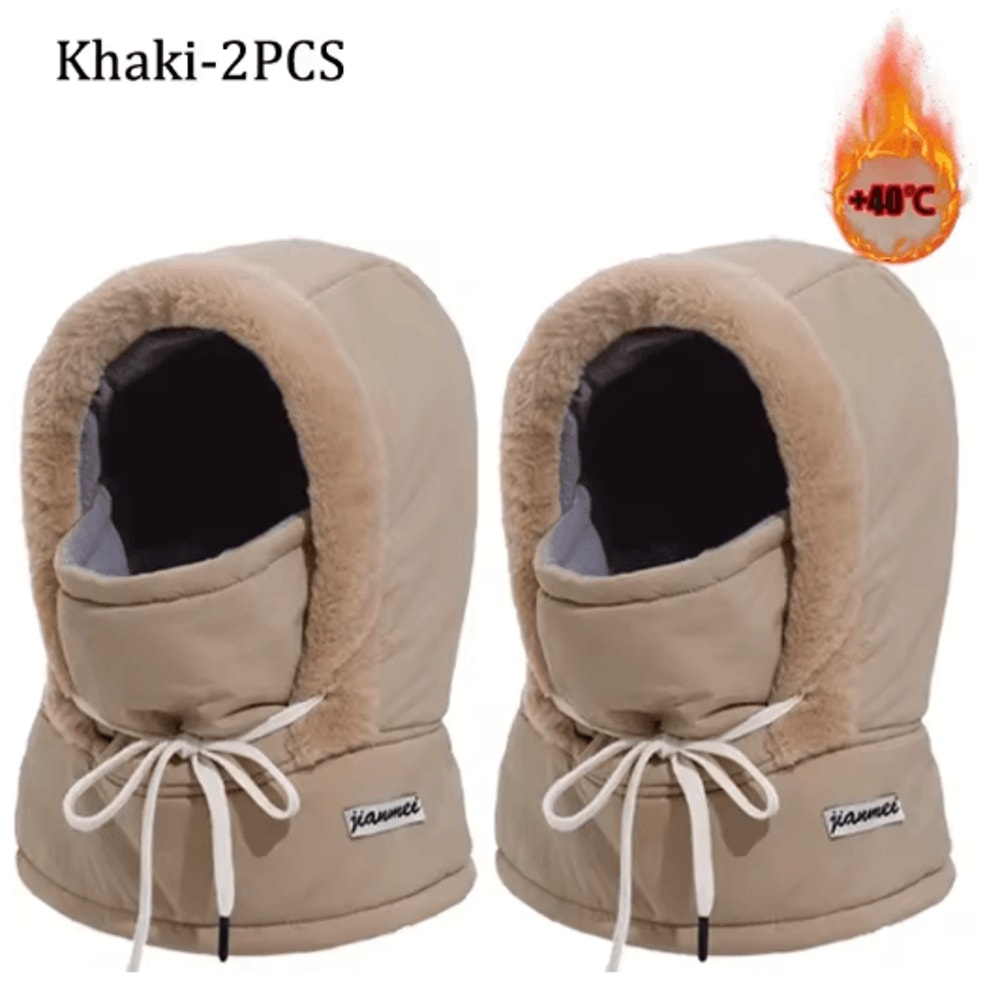 Cold Weather Thermal Balaclava Scarf Windproof Plush Hood Ski Face Mask 12