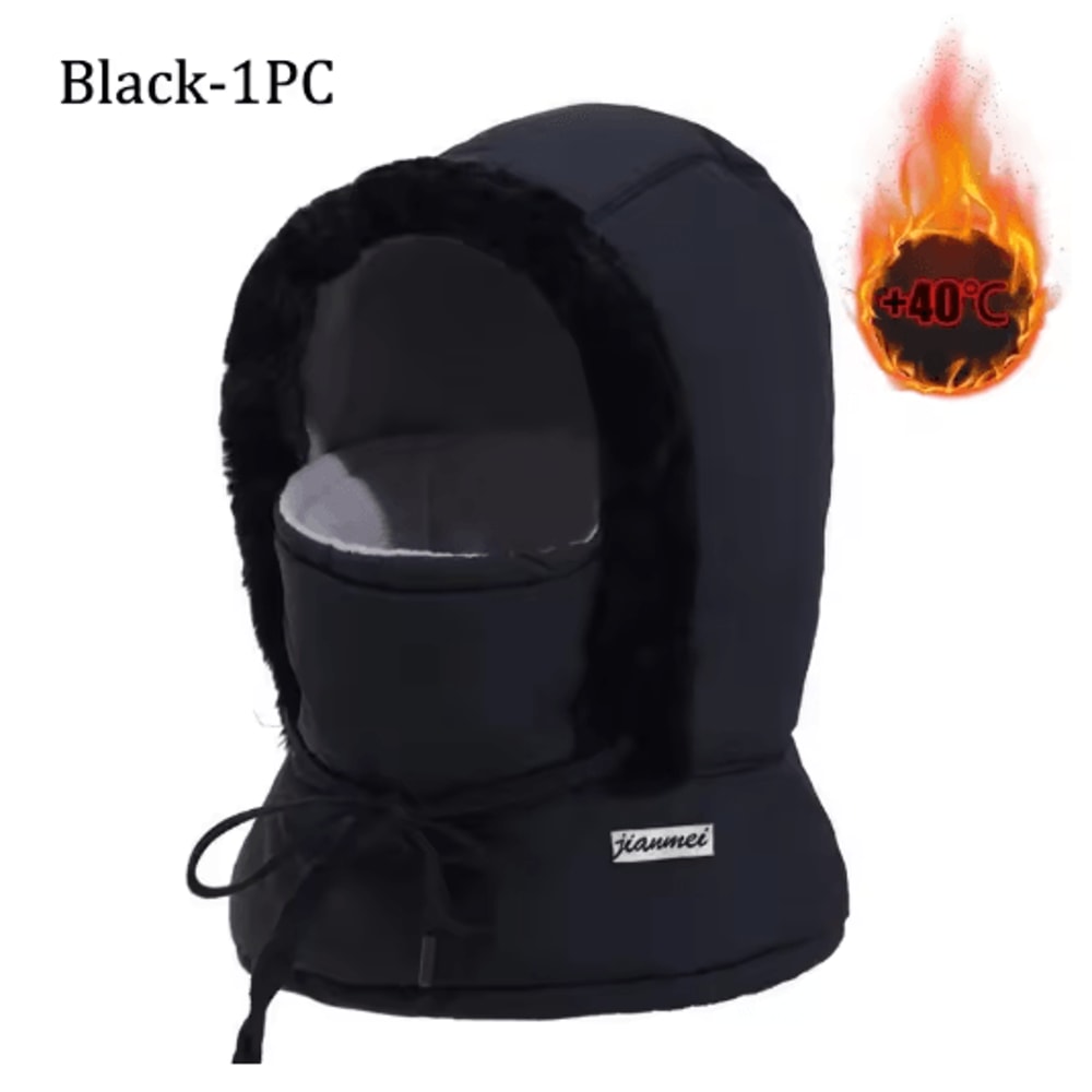 Cold Weather Thermal Balaclava Scarf Windproof Plush Hood Ski Face Mask 13