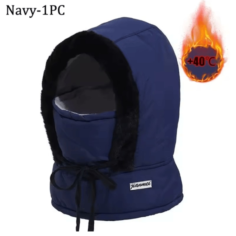 Cold Weather Thermal Balaclava Scarf Windproof Plush Hood Ski Face Mask 14