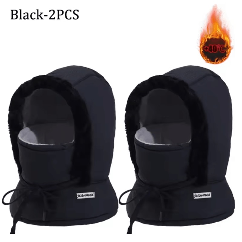 Cold Weather Thermal Balaclava Scarf Windproof Plush Hood Ski Face Mask 16