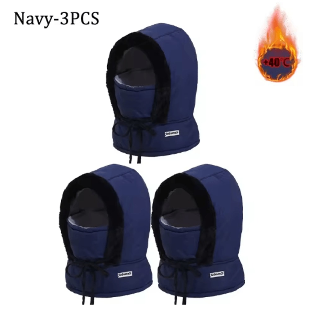 Cold Weather Thermal Balaclava Scarf Windproof Plush Hood Ski Face Mask 6