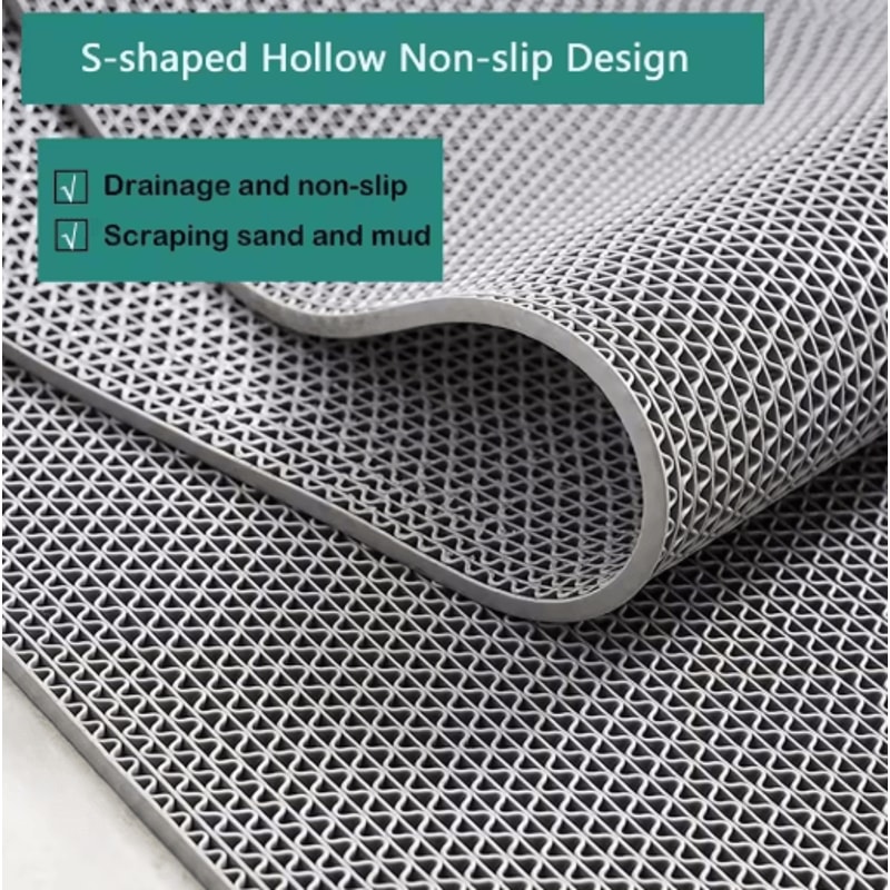 Non Slip PVC Drainage Floor Mat Heavy Duty Rubber Mat For Commercial Wet Areas 4