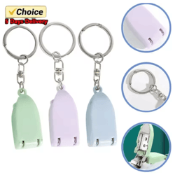 portable mini keychain nail clippers stainless steel folding travel nail trimmer