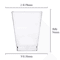 50pcs Disposable Ladder Shaped Dessert Cups Clear Plastic Mousse Pudding Cups 2