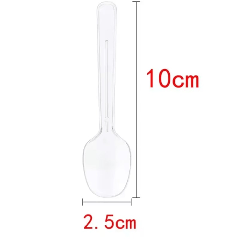 50pcs Disposable Ladder Shaped Dessert Cups Clear Plastic Mousse Pudding Cups 3