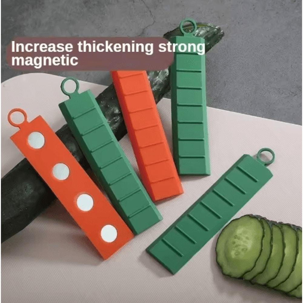 Non Stick Magnetic Silicone Kitchen Knife Anti Stick Vegetable Cutting Tool 15