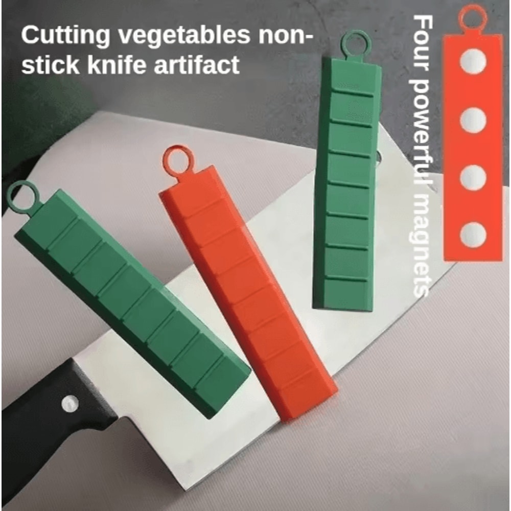 Non Stick Magnetic Silicone Kitchen Knife Anti Stick Vegetable Cutting Tool 16