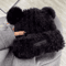 Oversized Fluffy Bear Hat Chunky Knit Fleece Lined Winter Beanie For Women 6