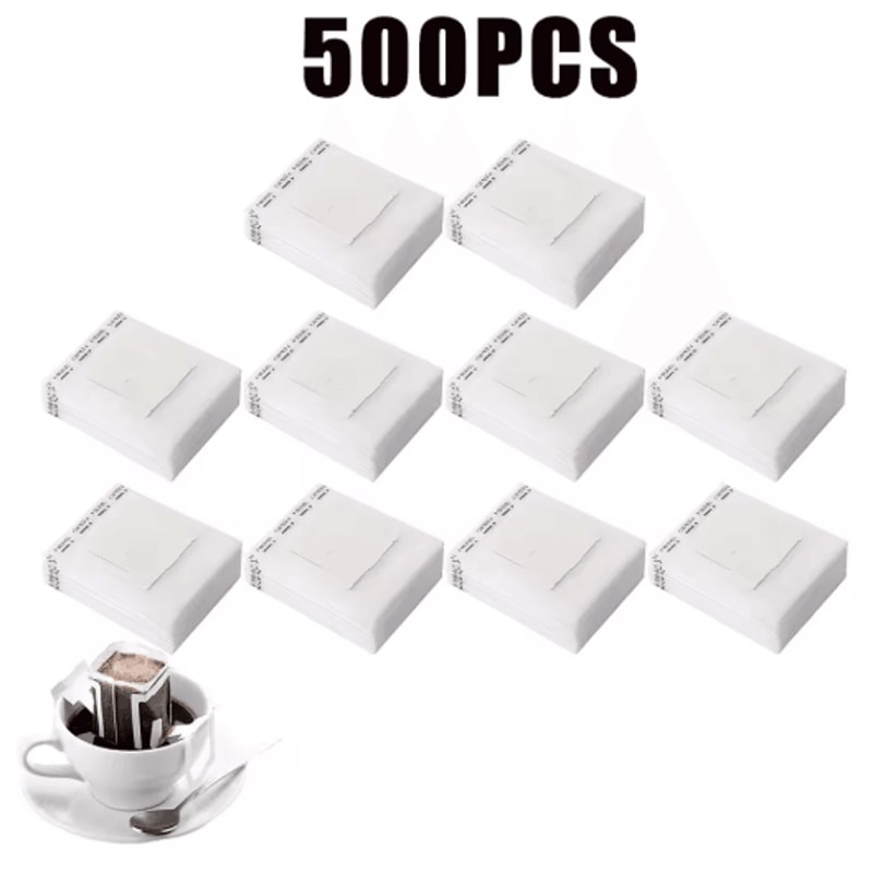 Fast Flow Hanging Ear Coffee Filter Bags Disposable Espresso Tea Brewing Paper 50 500PCS 1