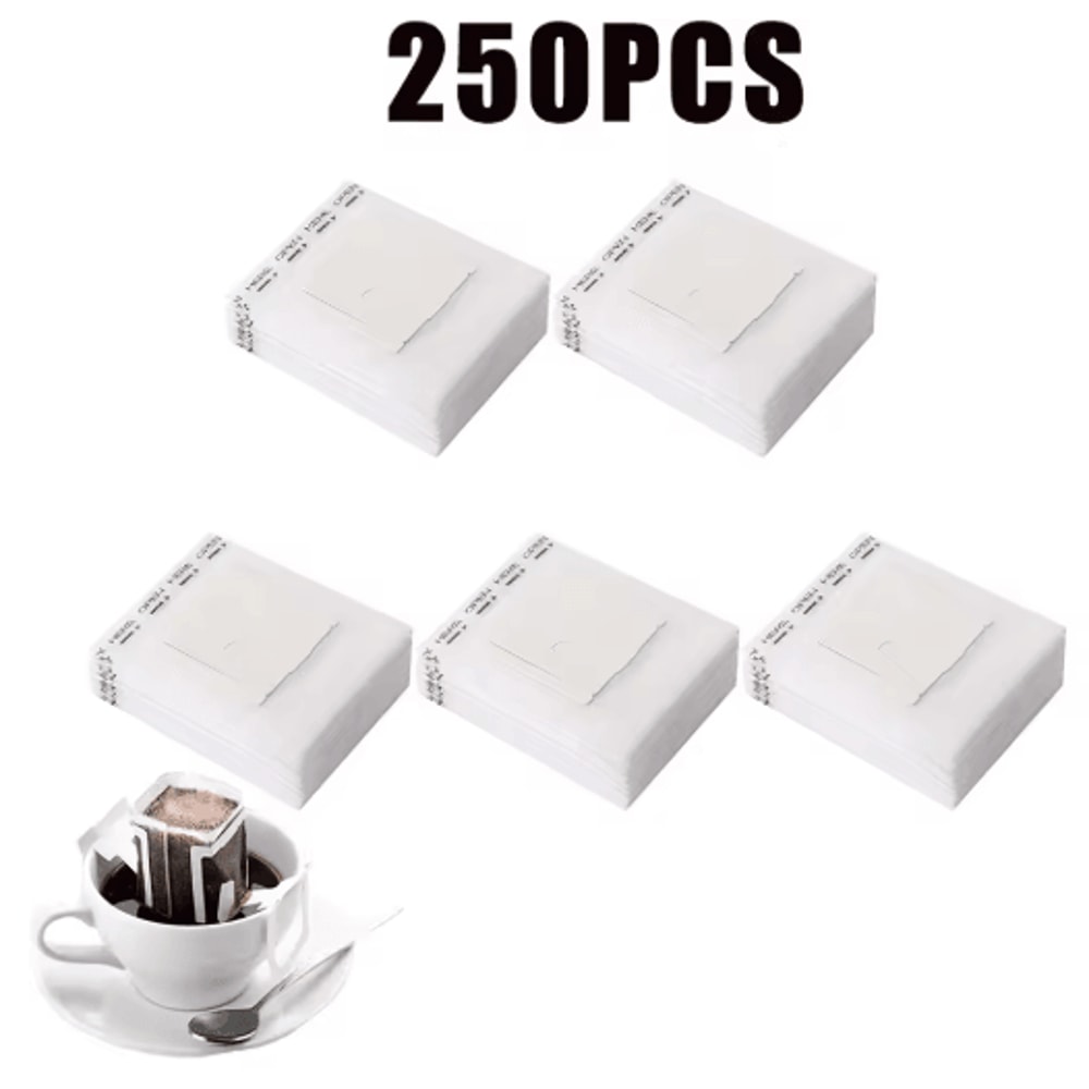 Fast Flow Hanging Ear Coffee Filter Bags Disposable Espresso Tea Brewing Paper 50 500PCS 2