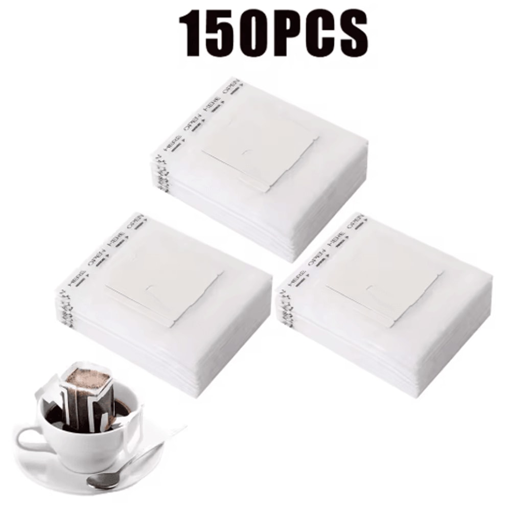 Fast Flow Hanging Ear Coffee Filter Bags Disposable Espresso Tea Brewing Paper 50 500PCS 4