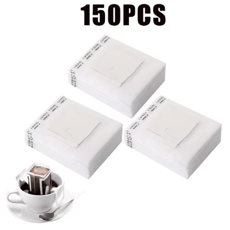 Fast Flow Hanging Ear Coffee Filter Bags Disposable Espresso Tea Brewing Paper 50 500PCS 4