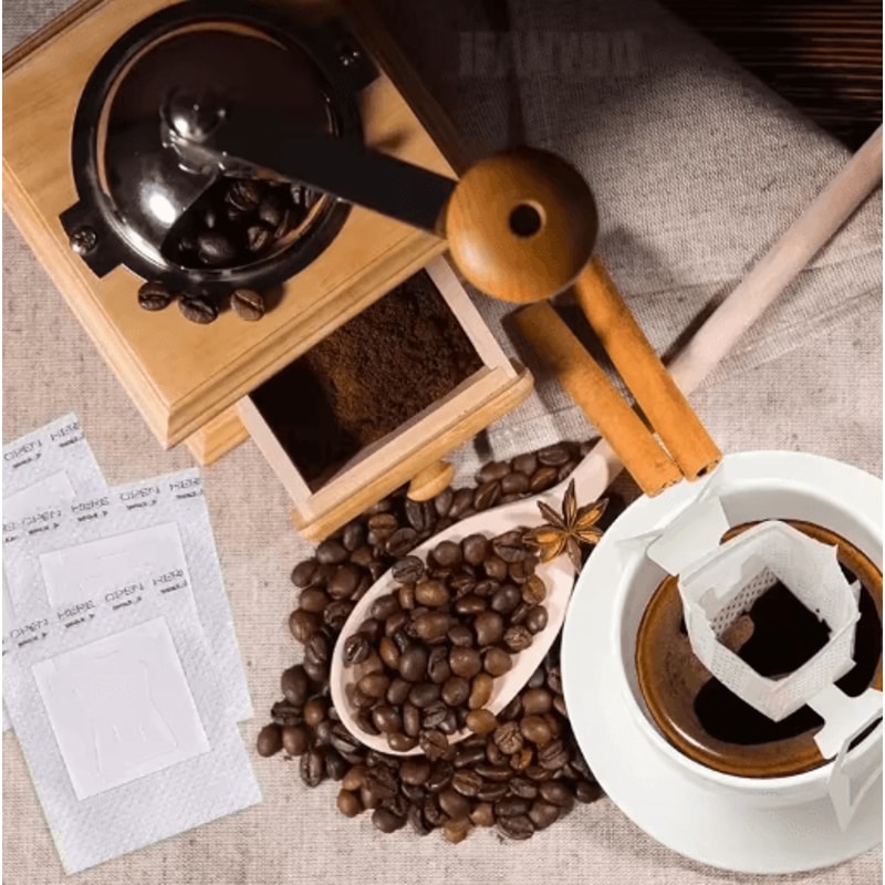 Fast Flow Hanging Ear Coffee Filter Bags Disposable Espresso Tea Brewing Paper 50 500PCS 6