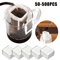 Fast Flow Hanging Ear Coffee Filter Bags Disposable Espresso Tea Brewing Paper 50 500PCS 0