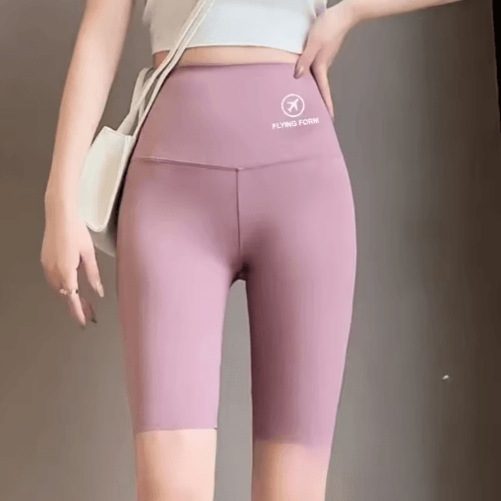 High Waisted Yoga Shorts For Women Tummy Control Butt Lifting Workout Tights 1