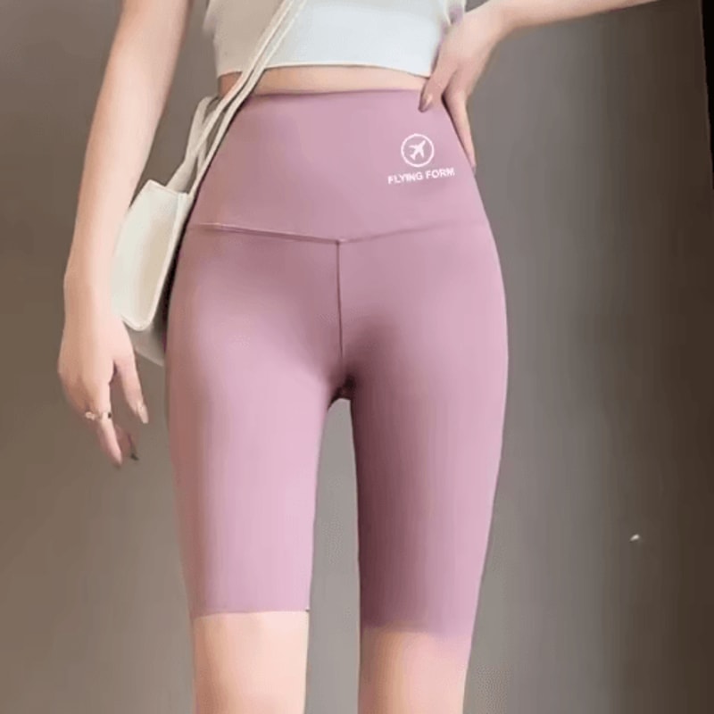 High Waisted Yoga Shorts For Women Tummy Control Butt Lifting Workout Tights 1