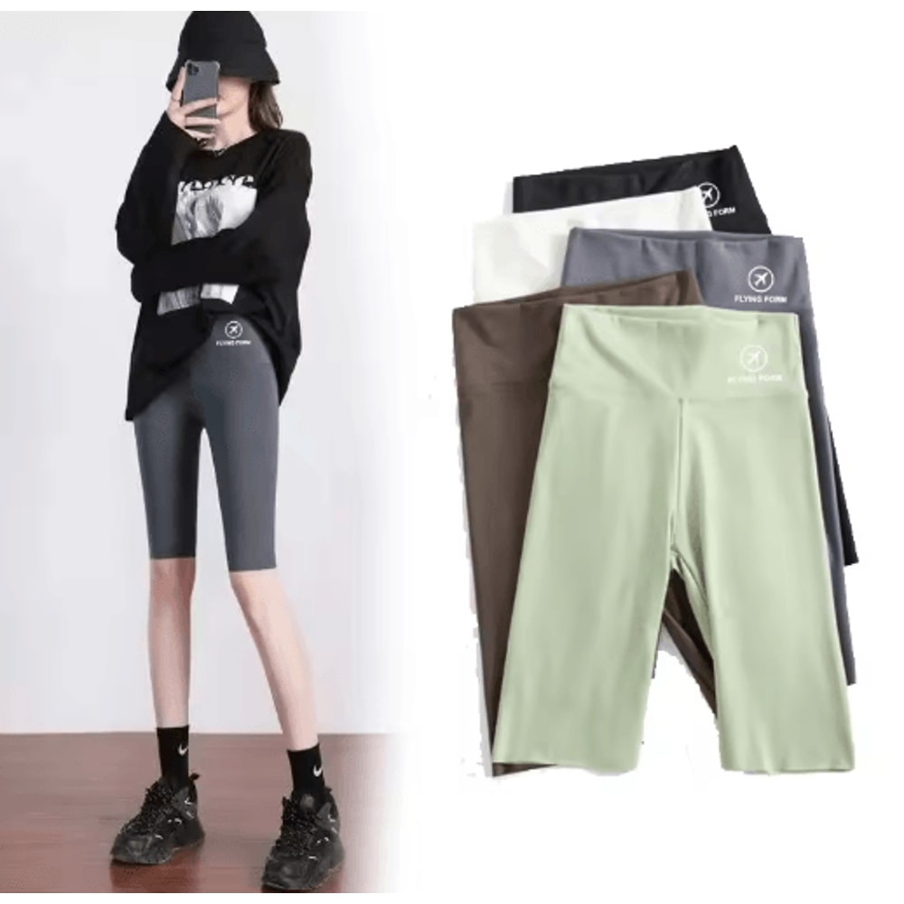 High Waisted Yoga Shorts For Women Tummy Control Butt Lifting Workout Tights 0