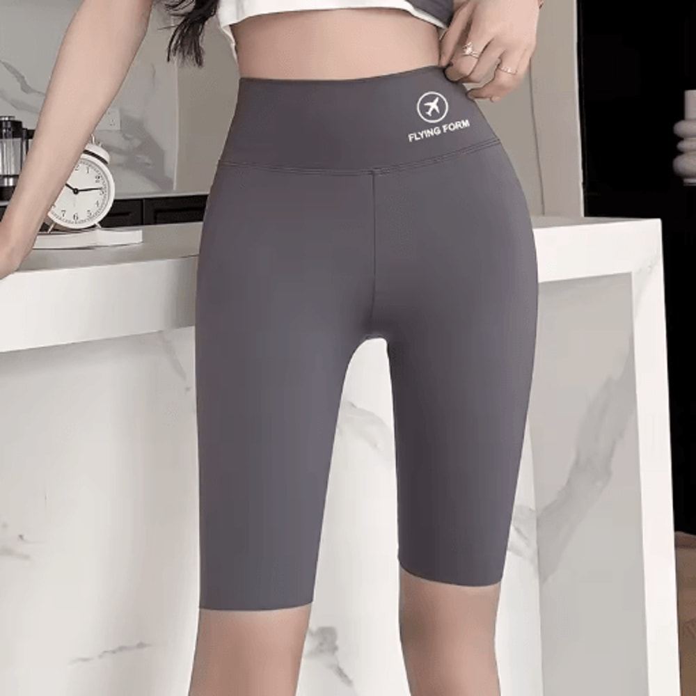 High Waisted Yoga Shorts For Women Tummy Control Butt Lifting Workout Tights 3