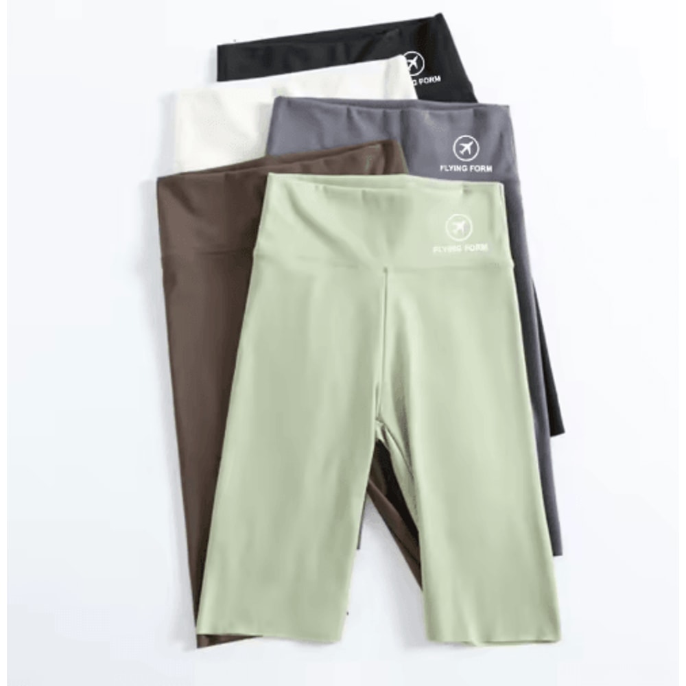 High Waisted Yoga Shorts For Women Tummy Control Butt Lifting Workout Tights 6