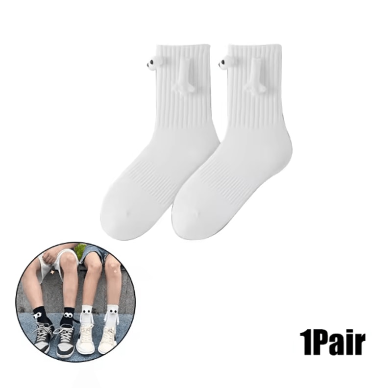 Magnetic Holding Hands Couples Socks Funny Anniversary Friendship Gift 8