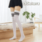 Trendy Striped Thigh High Socks Fashion Sheer Over Knee Leg Warmers 8
