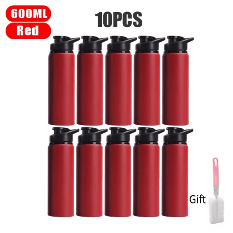 600ml Stainless Steel Sports Water Bottle Leak Proof Durable Outdoor Flask 1