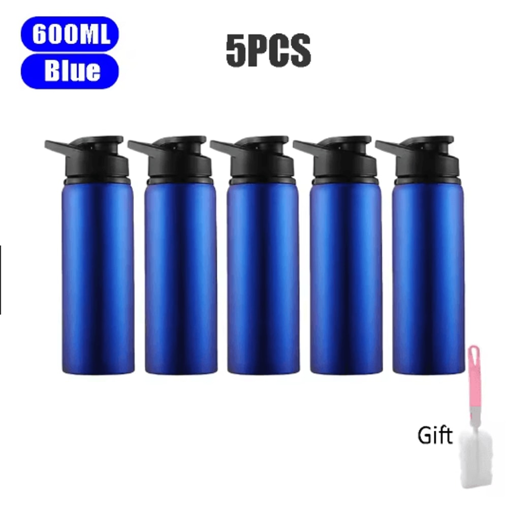 600ml Stainless Steel Sports Water Bottle Leak Proof Durable Outdoor Flask 3