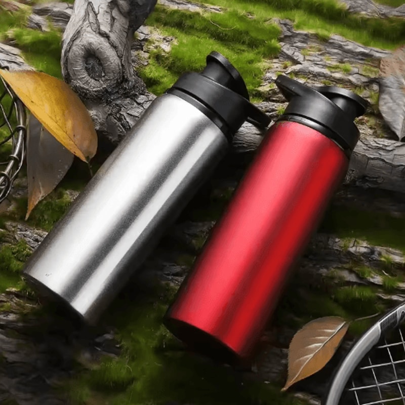 600ml Stainless Steel Sports Water Bottle Leak Proof Durable Outdoor Flask 15