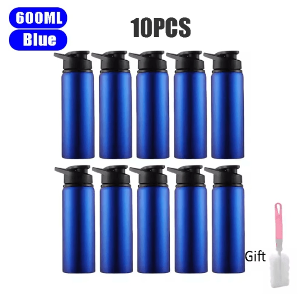 600ml Stainless Steel Sports Water Bottle Leak Proof Durable Outdoor Flask 17