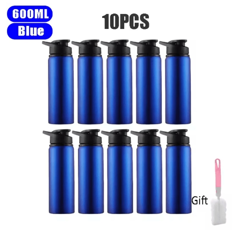600ml Stainless Steel Sports Water Bottle Leak Proof Durable Outdoor Flask 17