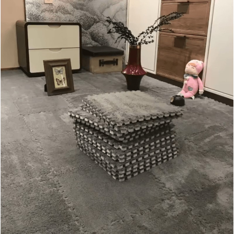 30 30cm Plush Puzzle Floor Mat Soft Interlocking Foam Play Mat For Kids 11