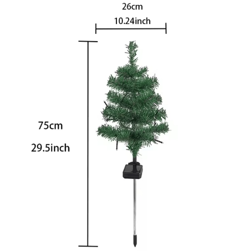 Waterproof Solar Christmas Tree Lights Snowman Window Clings Outdoor Decor 4