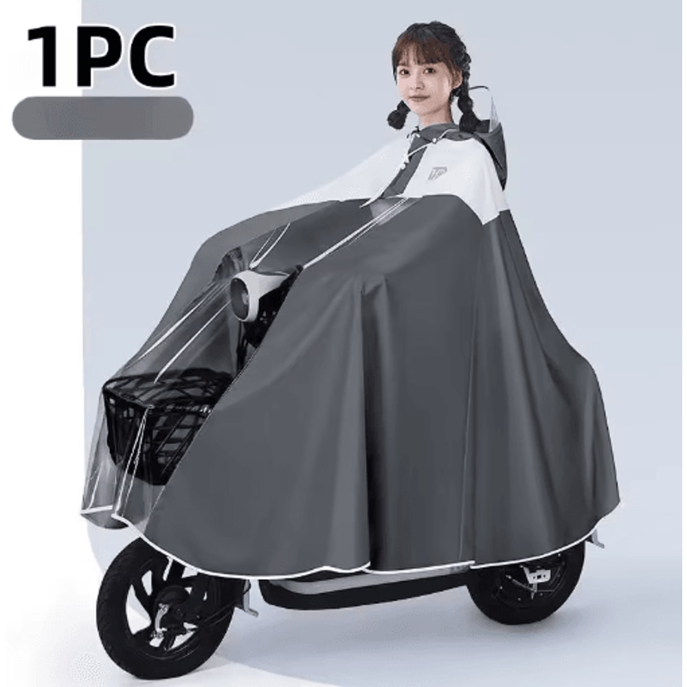 2024 Adult Rain Poncho For Electric Vehicles Waterproof Cycling Travel Raincoat 1