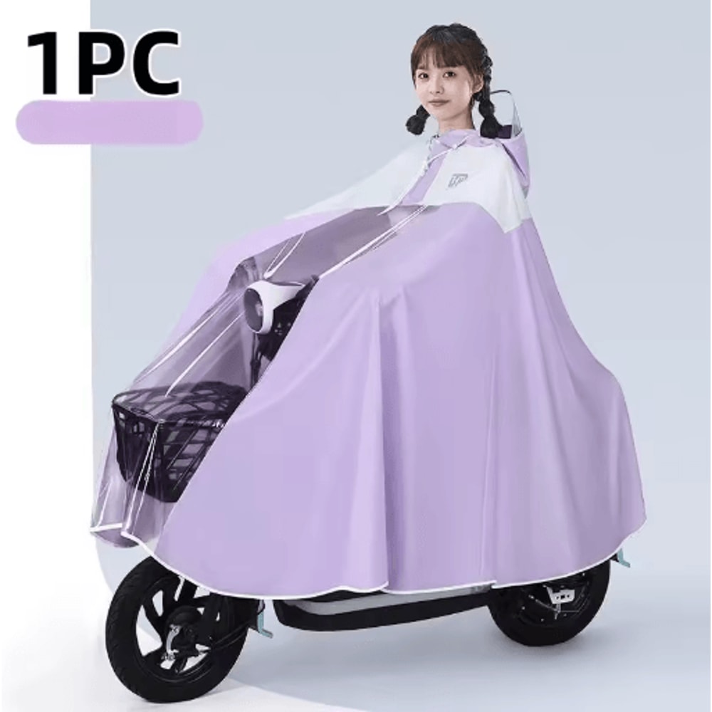 2024 Adult Rain Poncho For Electric Vehicles Waterproof Cycling Travel Raincoat 2