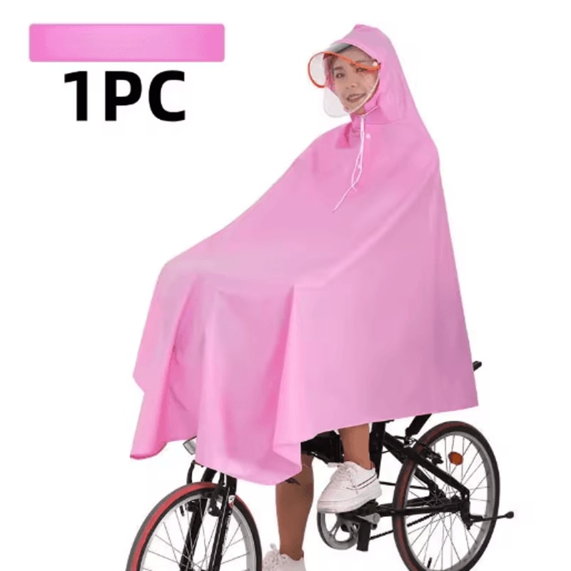 2024 Adult Rain Poncho For Electric Vehicles Waterproof Cycling Travel Raincoat 4