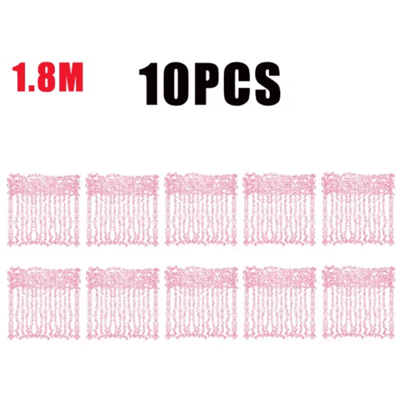 Artificial Pink Sakura Flower Garland Cherry Blossom Vine For Wedding Home Decor 1