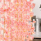 Artificial Pink Sakura Flower Garland Cherry Blossom Vine For Wedding Home Decor 9