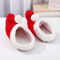 Non Slip Red Plush Christmas Slippers Cozy Santa Elf Holiday House Shoes 2