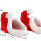 Non Slip Red Plush Christmas Slippers Cozy Santa Elf Holiday House Shoes 3