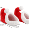 Non Slip Red Plush Christmas Slippers Cozy Santa Elf Holiday House Shoes 3