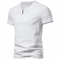 Mens Short Sleeve Henley Shirt Casual Cotton Slim Fit V Neck T Shirt 1