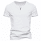 Mens Short Sleeve Henley Shirt Casual Cotton Slim Fit V Neck T Shirt 3
