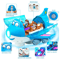 Electric Airplane Toy With Lights Music Kids Transportation Model For Boys Girls 3