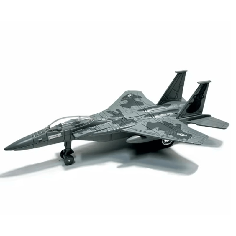 Simulation Alloy Aircraft Model Manual Rebound Inertia Plane Collectible Toy 1