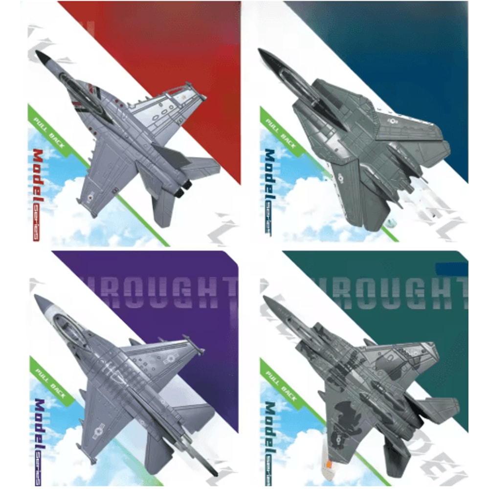 Simulation Alloy Aircraft Model Manual Rebound Inertia Plane Collectible Toy 4