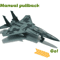 Simulation Alloy Aircraft Model Manual Rebound Inertia Plane Collectible Toy 6